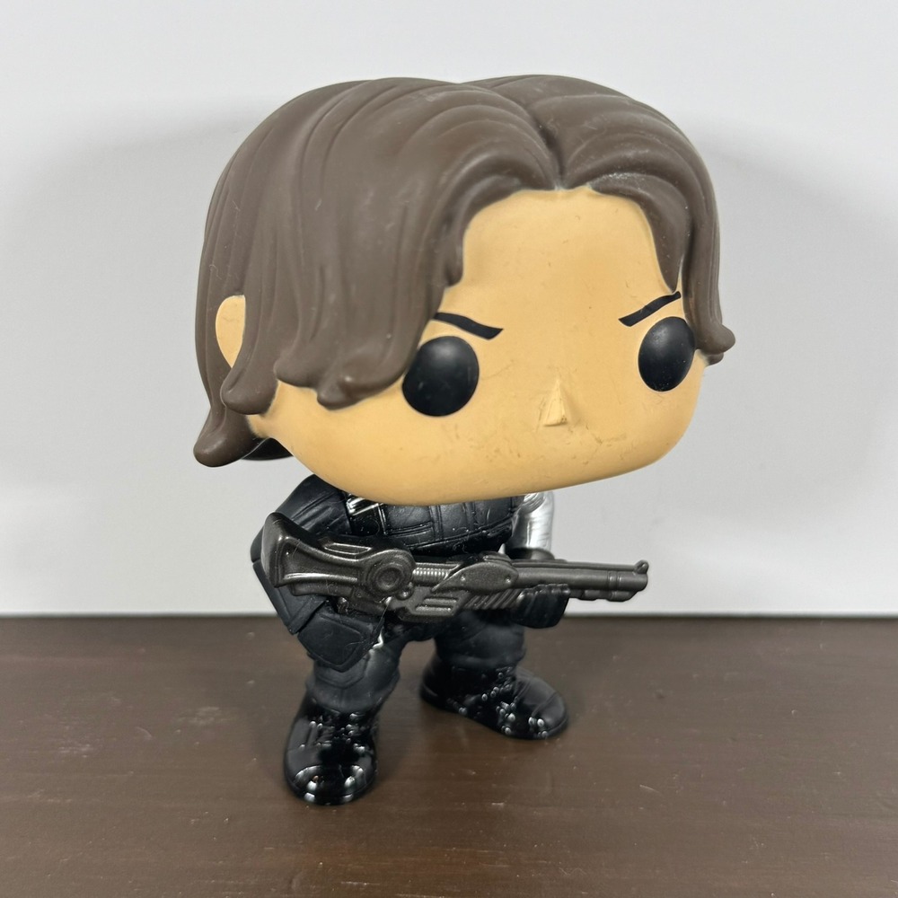Funko Pop Marvel Civil War Winter Soldier 129 Bucky Barnes Vaulted Figure Loose